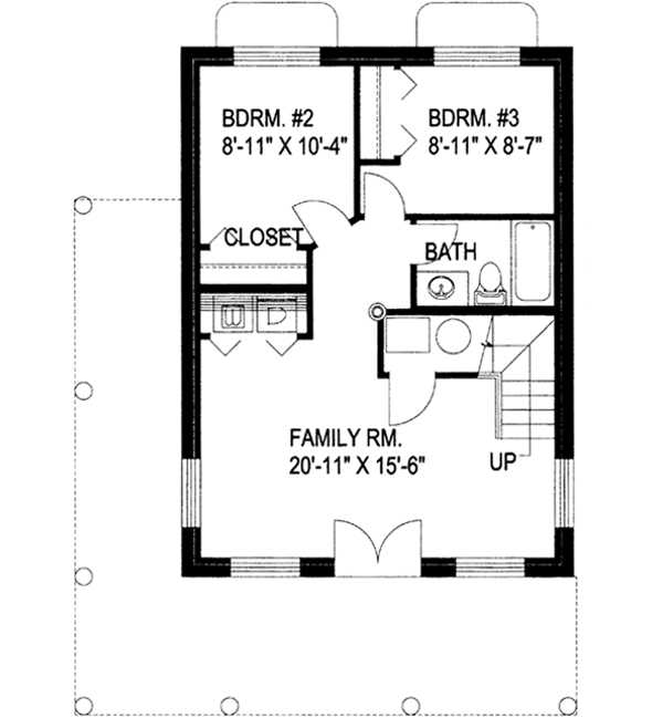 Lower Floor Plan: 34-107