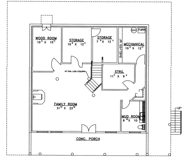 Lower Floor Plan: 34-111