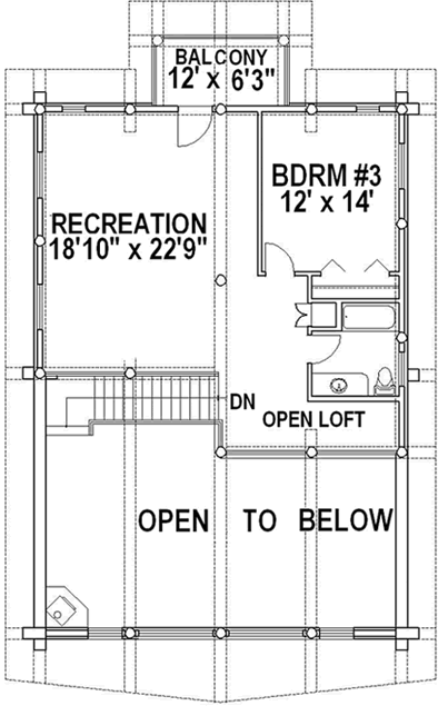 Upper/Second Floor Plan:34-121