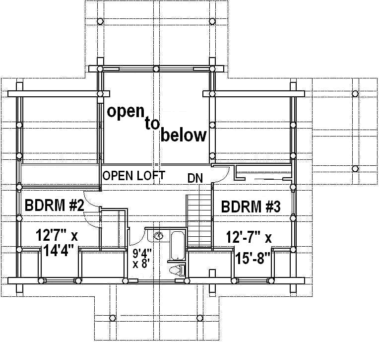 Upper/Second Floor Plan: 34-123