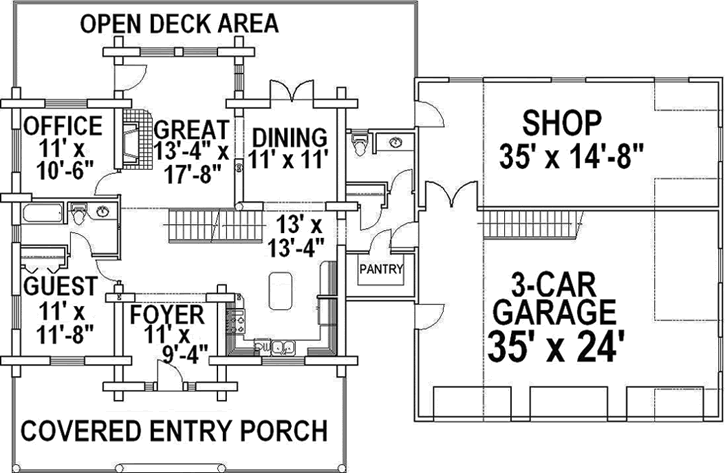 Main Floor Plan: 34-124