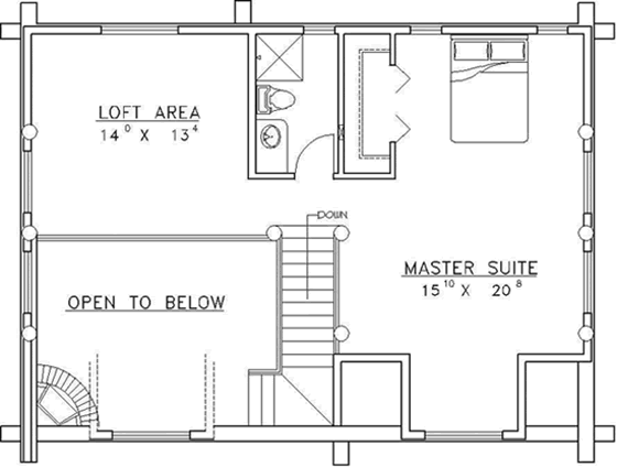 Upper/Second Floor Plan:34-125