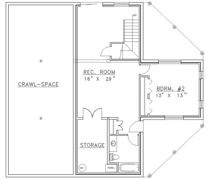 Lower Floor Plan: 34-128