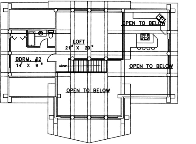 Upper/Second Floor Plan:34-130