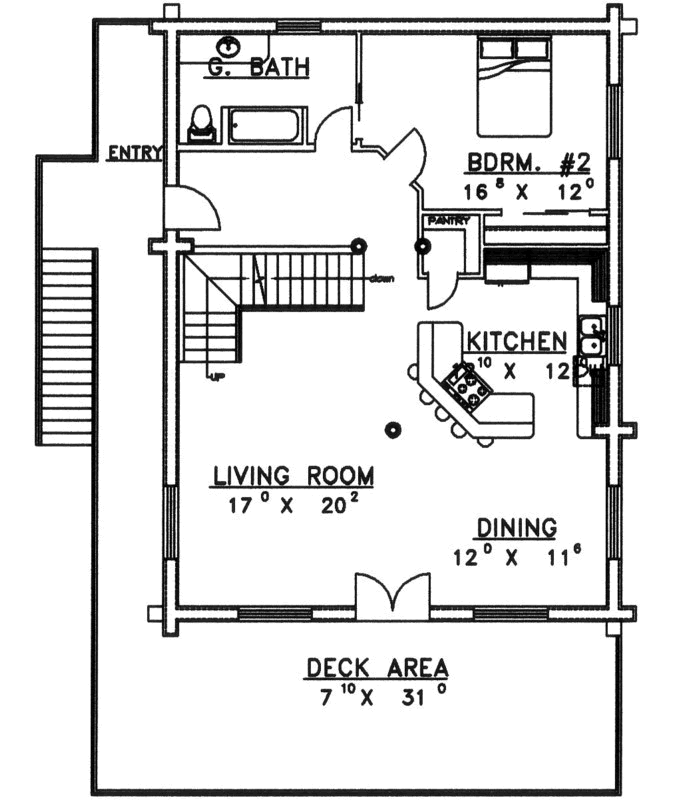 Upper/Second Floor Plan: 34-131