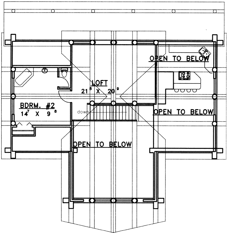 Upper/Second Floor Plan:34-136