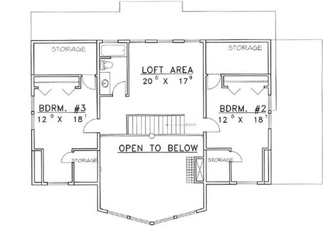 Upper/Second Floor Plan:34-151