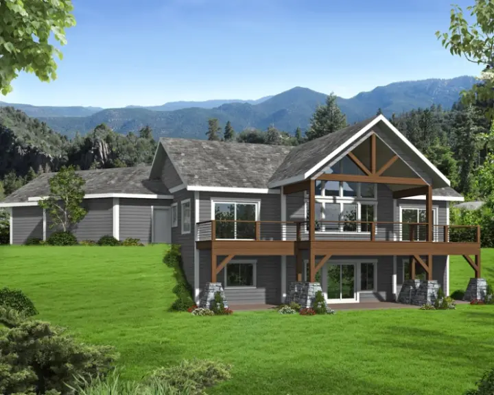 Craftsman house plans 34-178 - front exterior, 2,735 sq ft, 3 bed, 3 bath house plans | Monster House Plans