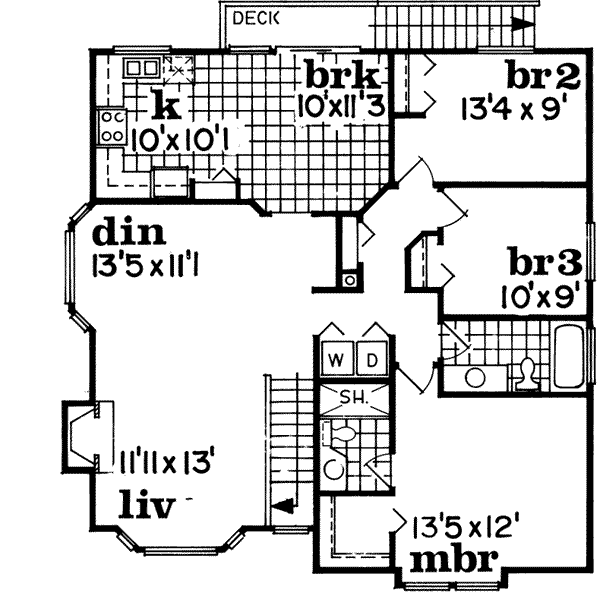 Upper/Second Floor Plan: 35-101
