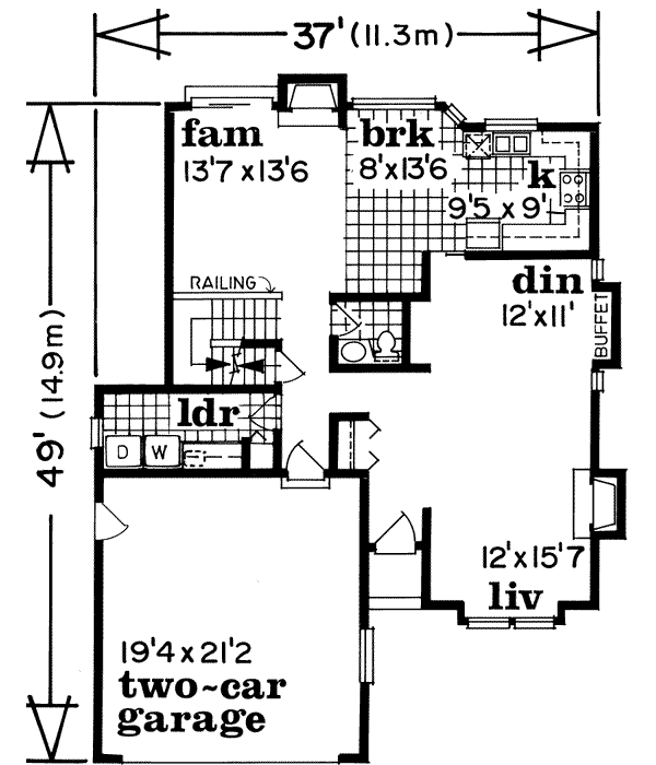 Main Floor Plan: 35-102