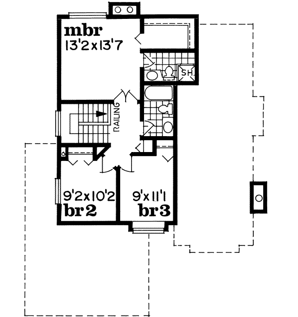 Upper/Second Floor Plan: 35-102