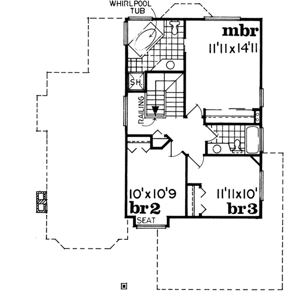 Upper/Second Floor Plan: 35-104