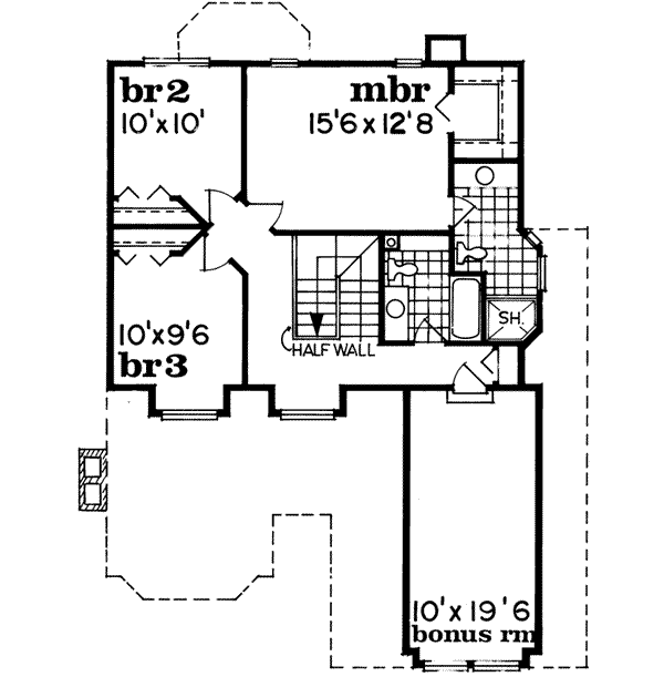 Upper/Second Floor Plan: 35-106
