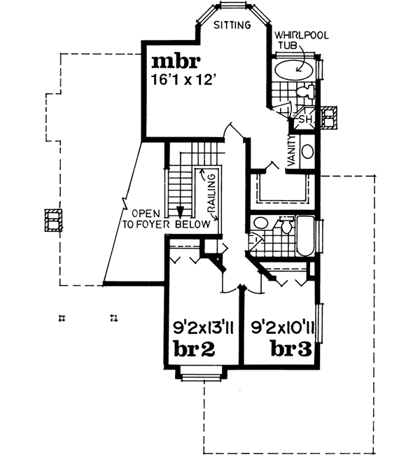 Upper/Second Floor Plan: 35-107