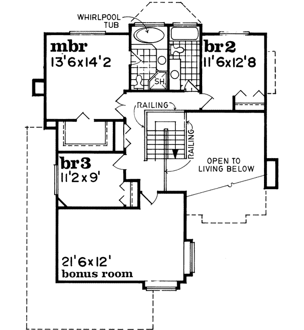 Upper/Second Floor Plan: 35-108