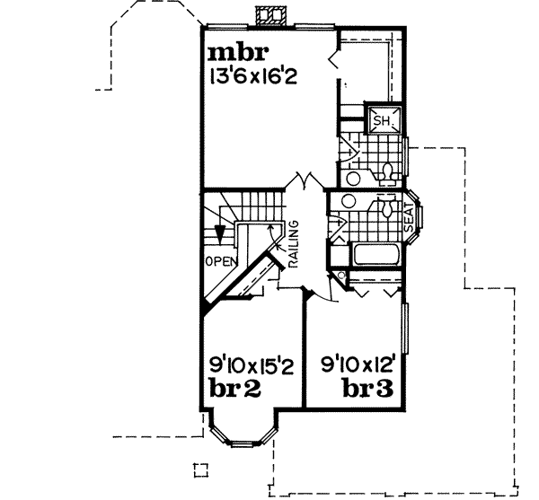 Upper/Second Floor Plan: 35-110