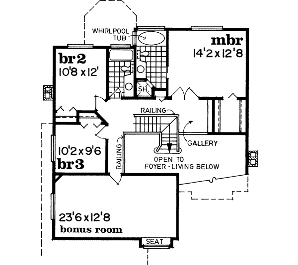 Upper/Second Floor Plan: 35-112