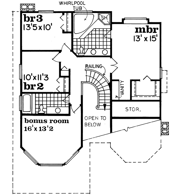 Upper/Second Floor Plan: 35-113