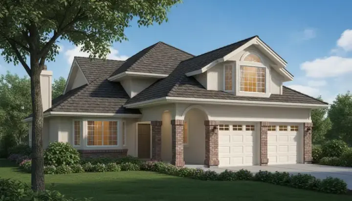 Northwest house plans 35-114 - front exterior, 2,279 sq ft, 3 bed, 2 bath house plans | Monster House Plans