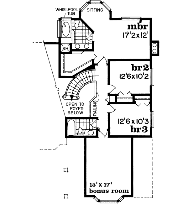 Upper/Second Floor Plan: 35-114