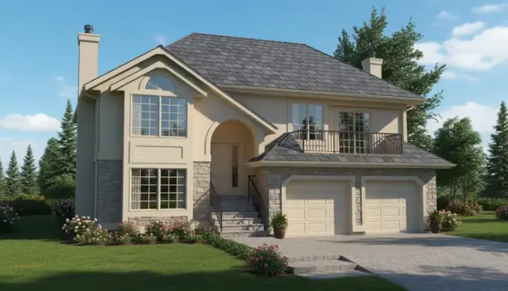 Traditional house plans 35-118 - front exterior, 1,834 sq ft, 3 bed, 2 bath house plans | Monster House Plans