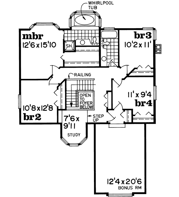 Upper/Second Floor Plan: 35-119