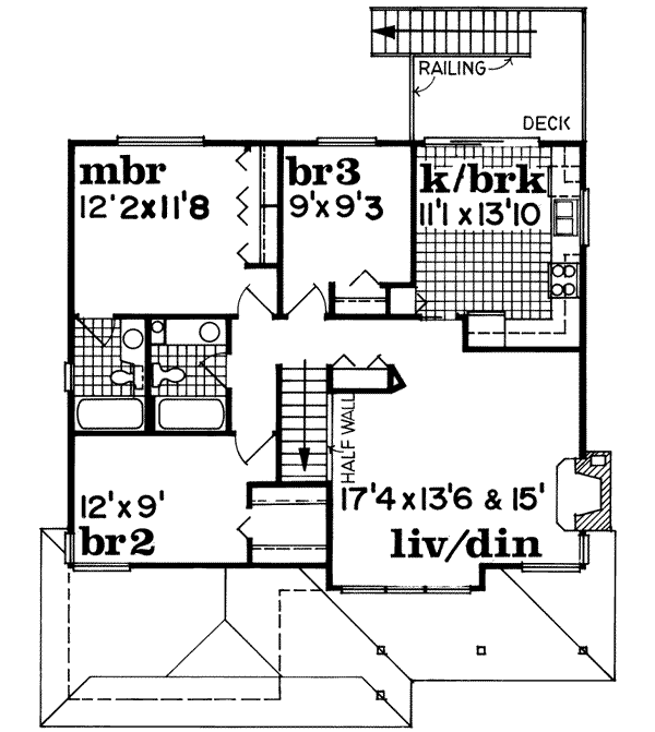 Upper/Second Floor Plan: 35-122
