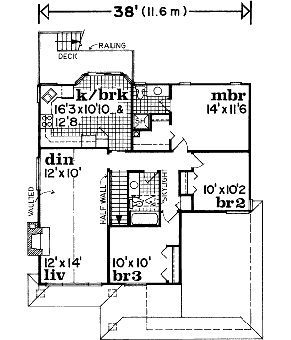 Upper/Second Floor Plan: 35-124