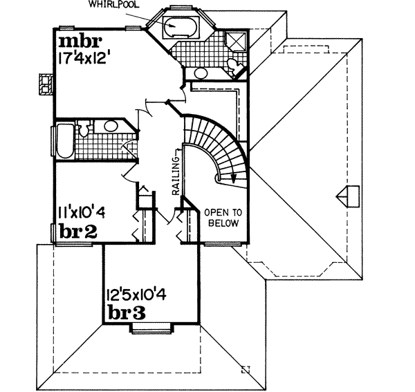 Upper/Second Floor Plan: 35-128