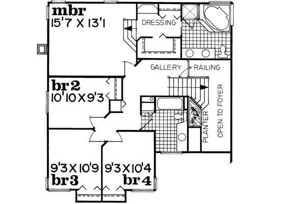 Upper/Second Floor Plan: 35-129