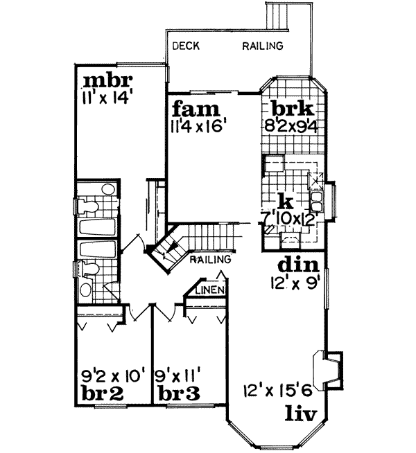 Upper/Second Floor Plan: 35-132