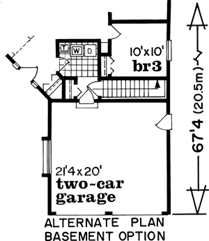 Traditional Style Home Design Plan: 35-138