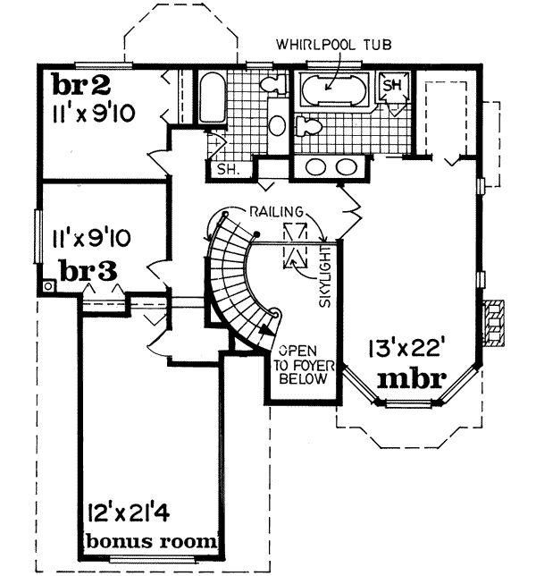 Upper/Second Floor Plan: 35-142