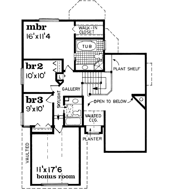Upper/Second Floor Plan: 35-143