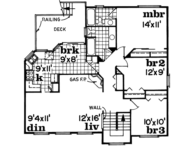 Upper/Second Floor Plan: 35-147