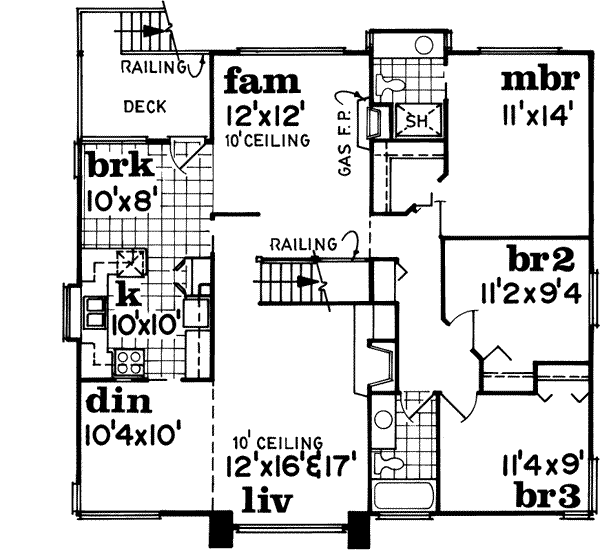 Upper/Second Floor Plan: 35-149