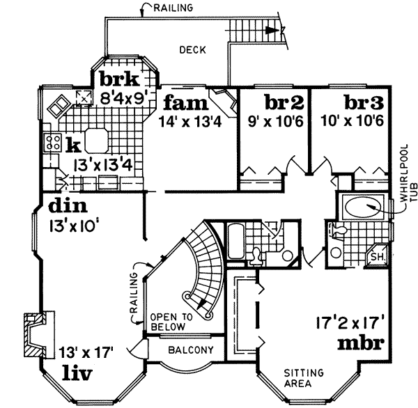 Upper/Second Floor Plan: 35-152