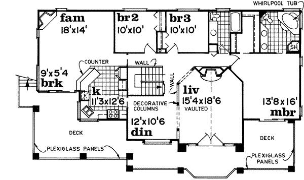 Upper/Second Floor Plan: 35-153
