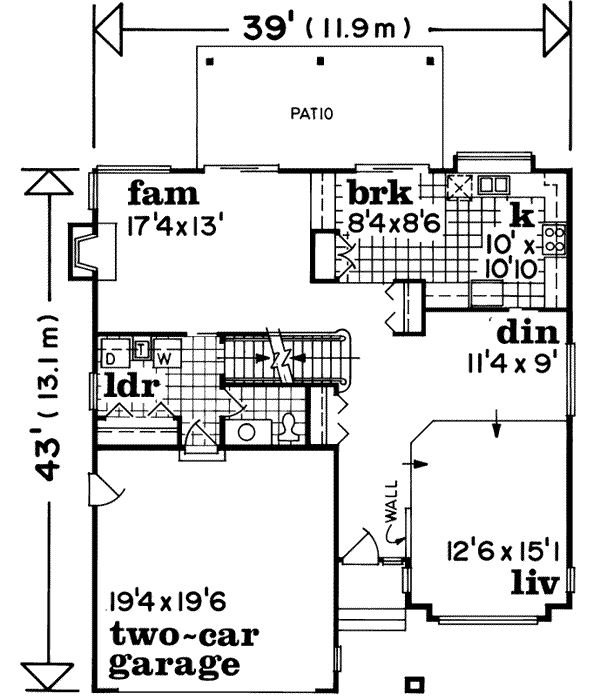 Main Floor Plan: 35-154