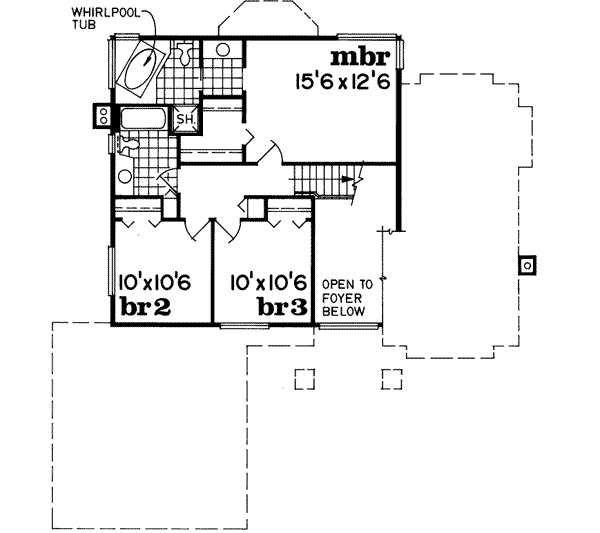 Upper/Second Floor Plan: 35-155