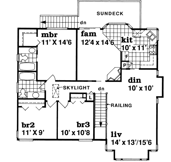 Upper/Second Floor Plan: 35-157