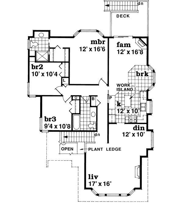 Upper/Second Floor Plan: 35-158