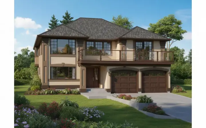 Northwest house plans 35-159 - front exterior, 1,945 sq ft, 3 bed, 2 bath house plans | Monster House Plans