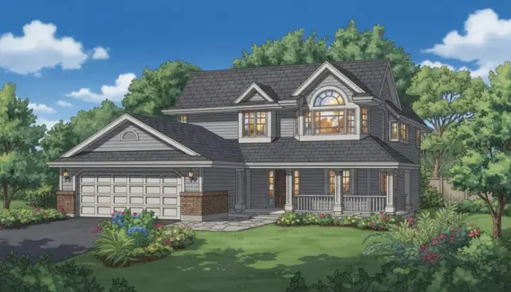 Country house plans 35-164 - front exterior, 1,683 sq ft, 3 bed, 2 bath house plans | Monster House Plans