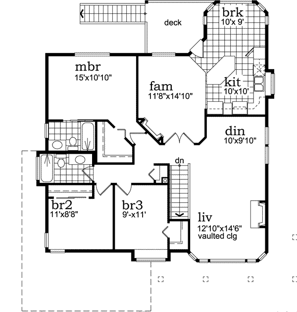 Upper/Second Floor Plan: 35-164