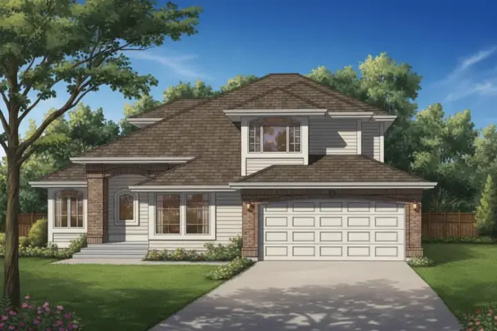 Northwest house plans 35-165 - front exterior, 2,108 sq ft, 3 bed, 2 bath house plans | Monster House Plans
