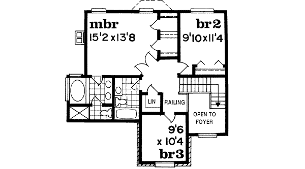 Upper/Second Floor Plan: 35-171