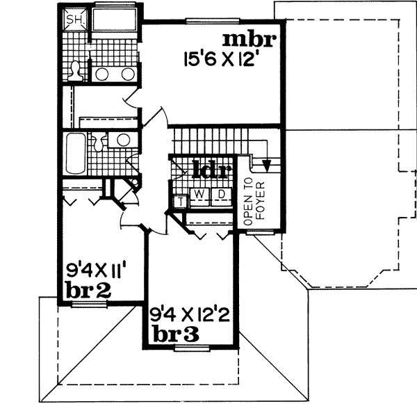 Upper/Second Floor Plan: 35-173