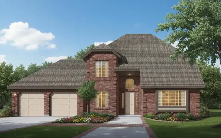 European house plans 35-175 - front exterior, 2,049 sq ft, 3 bed, 2 bath house plans | Monster House Plans