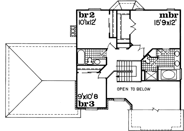 Upper/Second Floor Plan: 35-175